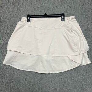 FootJoy Skort Womens XL‎ Beige Athletic Layered Skirt Activewear Casual